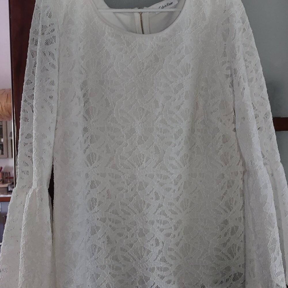 Calvin Klein lined lace top
